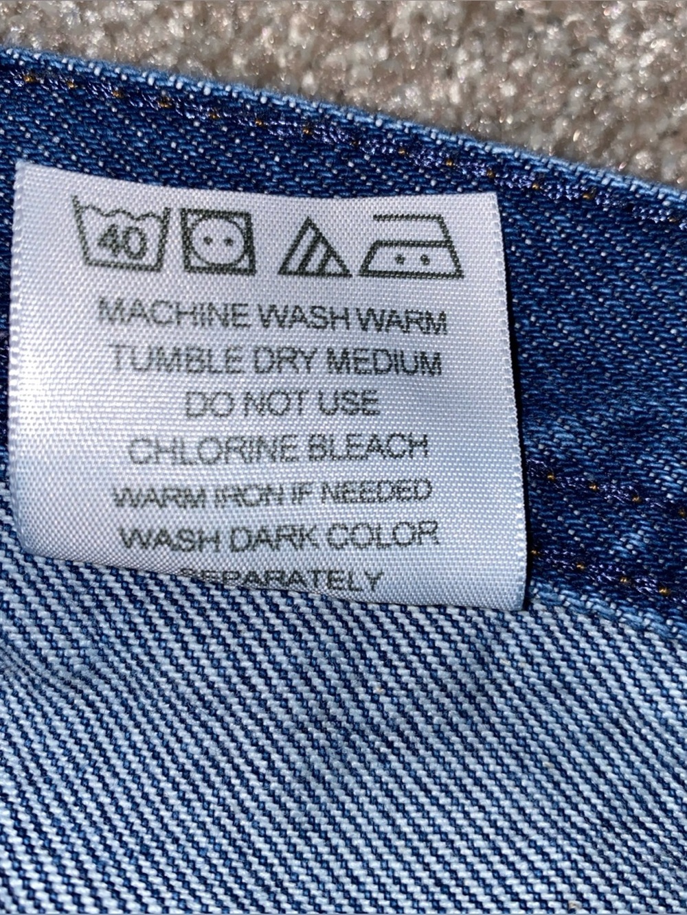 Key Double Knee Jeans Men’s 42 X 30 Carpenter Has Some Fading Workwear - Picture 8 of 8